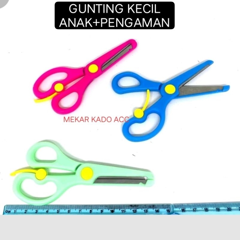 

Gunting Anak-anak (Pegangan Plastik+Pengaman) safety scissor