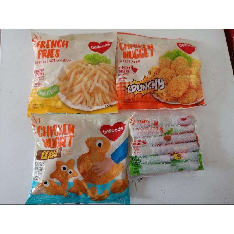 

BelFoods Chicken Nugget/French fries/Nugget Cruncy/Sosis