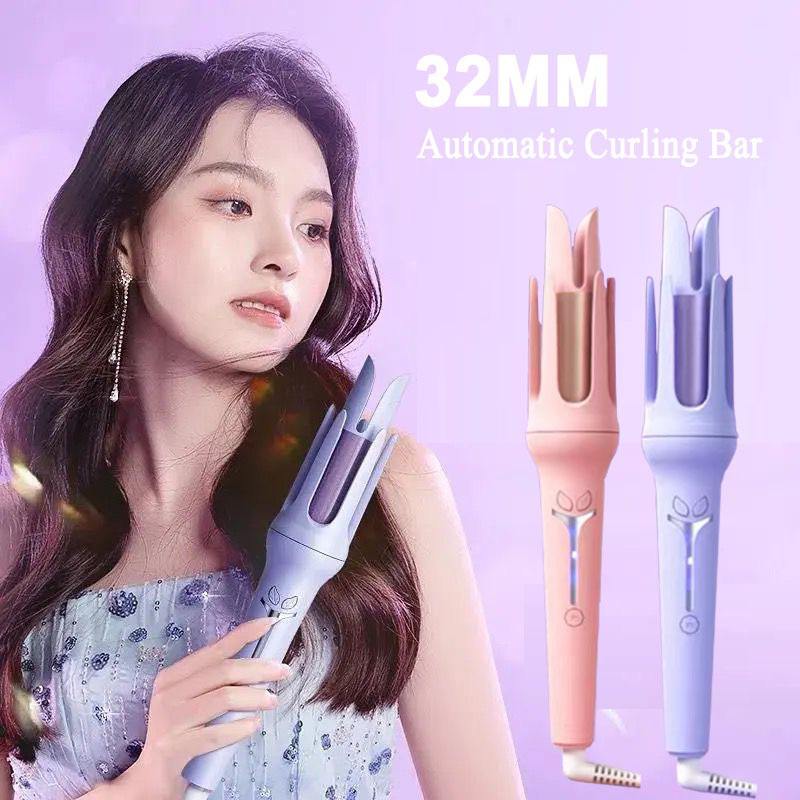 CATOKAN KERITING KERAMIK OTOMATIS / CATOKAN RAMBUT CURLY / AUTOMATIC CURLING BAR 32MM HAIR CURLER JRW0168
