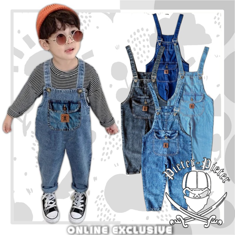 Overal Anak Cowok Jumsuit Anak Baju Kodok Anak Laki-Laki Usia 1-7 Tahun