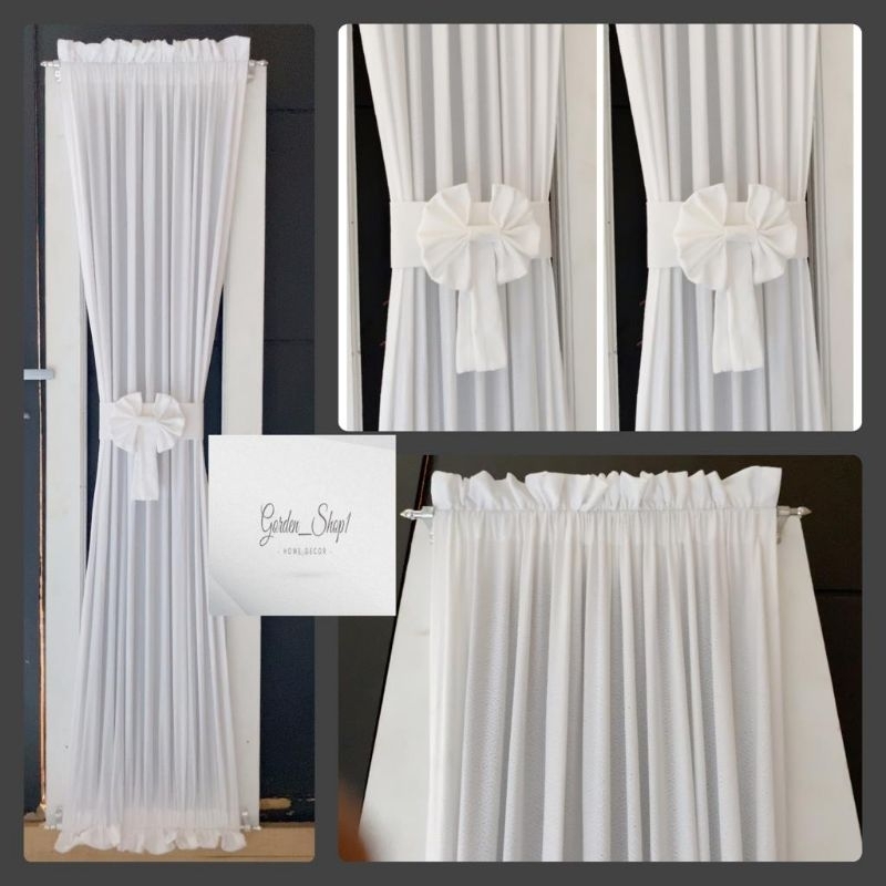 gorden kupu ikat pita jendela minimalis