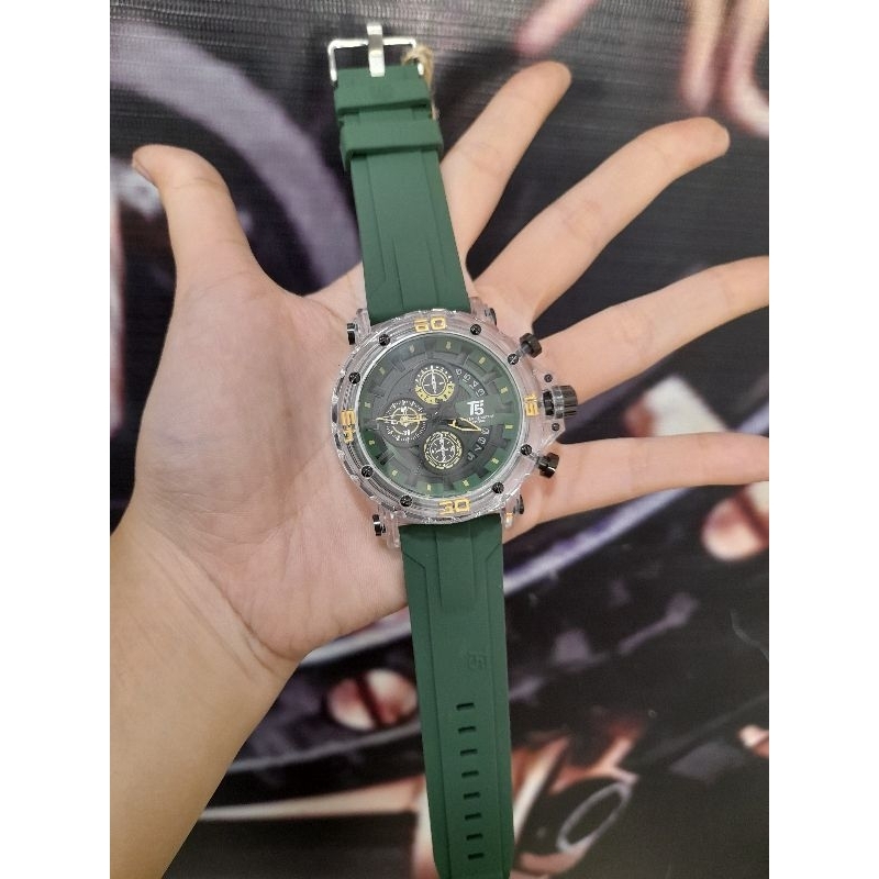 SALE.. JAM TANGAN PRIA COWOK T5 H4004G RUBBER