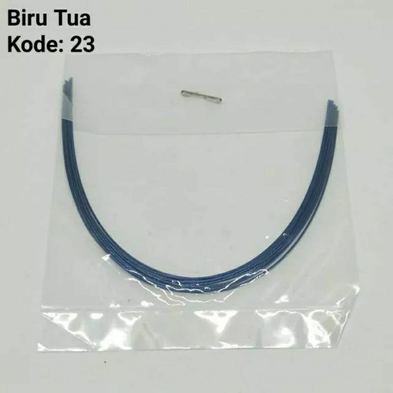 Kawat Warna Kode 23 / Biru Tua / Kawat Behel Fashion