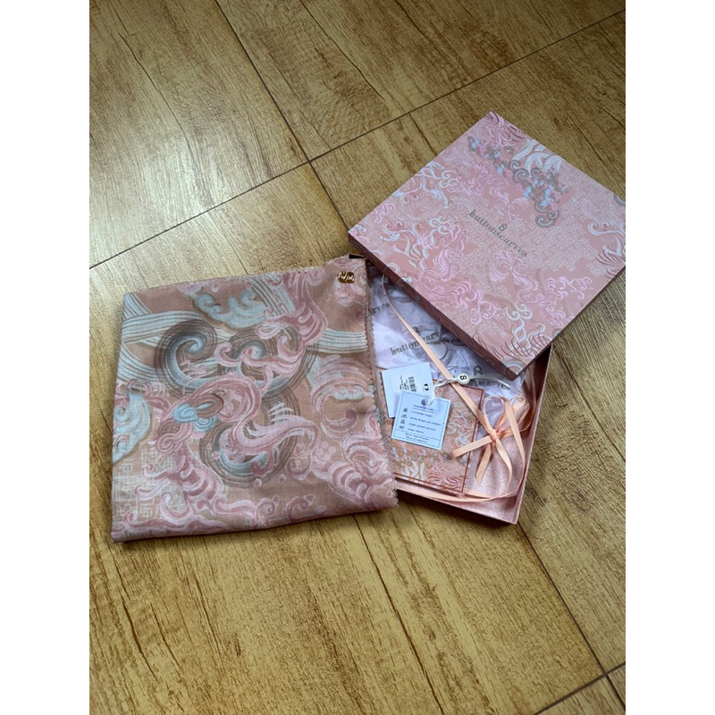 Preloved Buttonscarves the Wave Peach