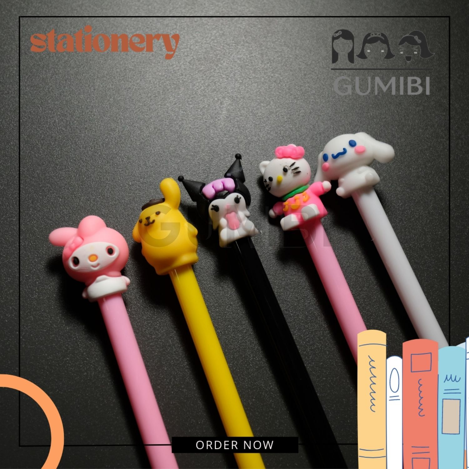 

(12pcs) PULPEN GEL SANRIO BOLPEN TINTA HITAM SANRIO PULPEN BONEKA TERMURAH BISA COD