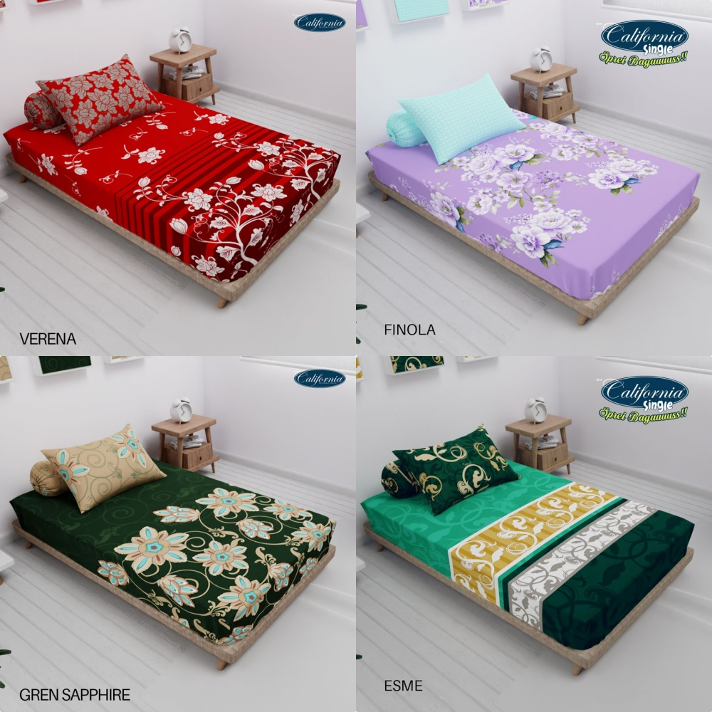 CALIFORNIA - Sprei Small Single (100x200) Terlaris pilihan B