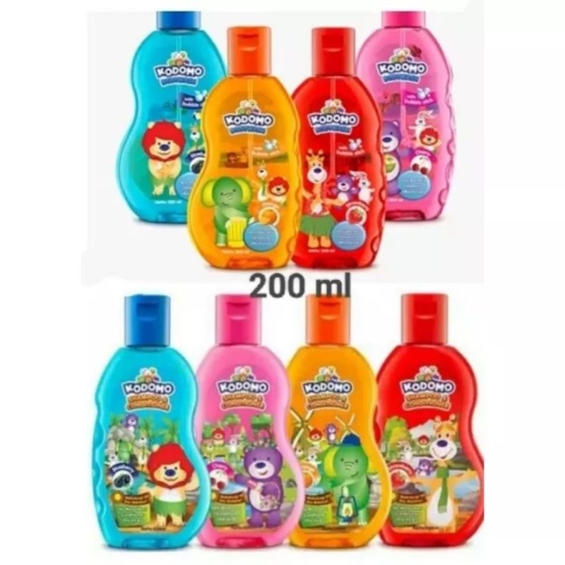 ( 200ml ) KODOMO Gel Body Wash/Shampoo& conditioner