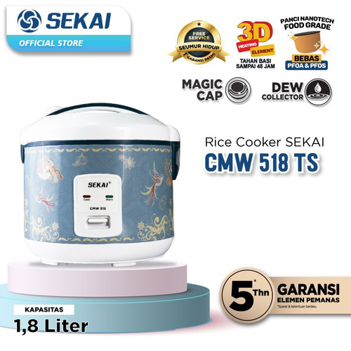 MAGIC COM SEKAI RICE COOKER CMW 518 TS / CMW518TS 1.8 LITER