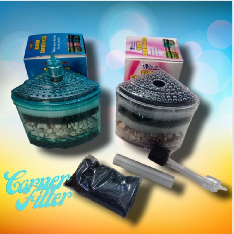 Filter Aquarium Filter Sudut SIMPLE / MEDIUM CORNER FILTER