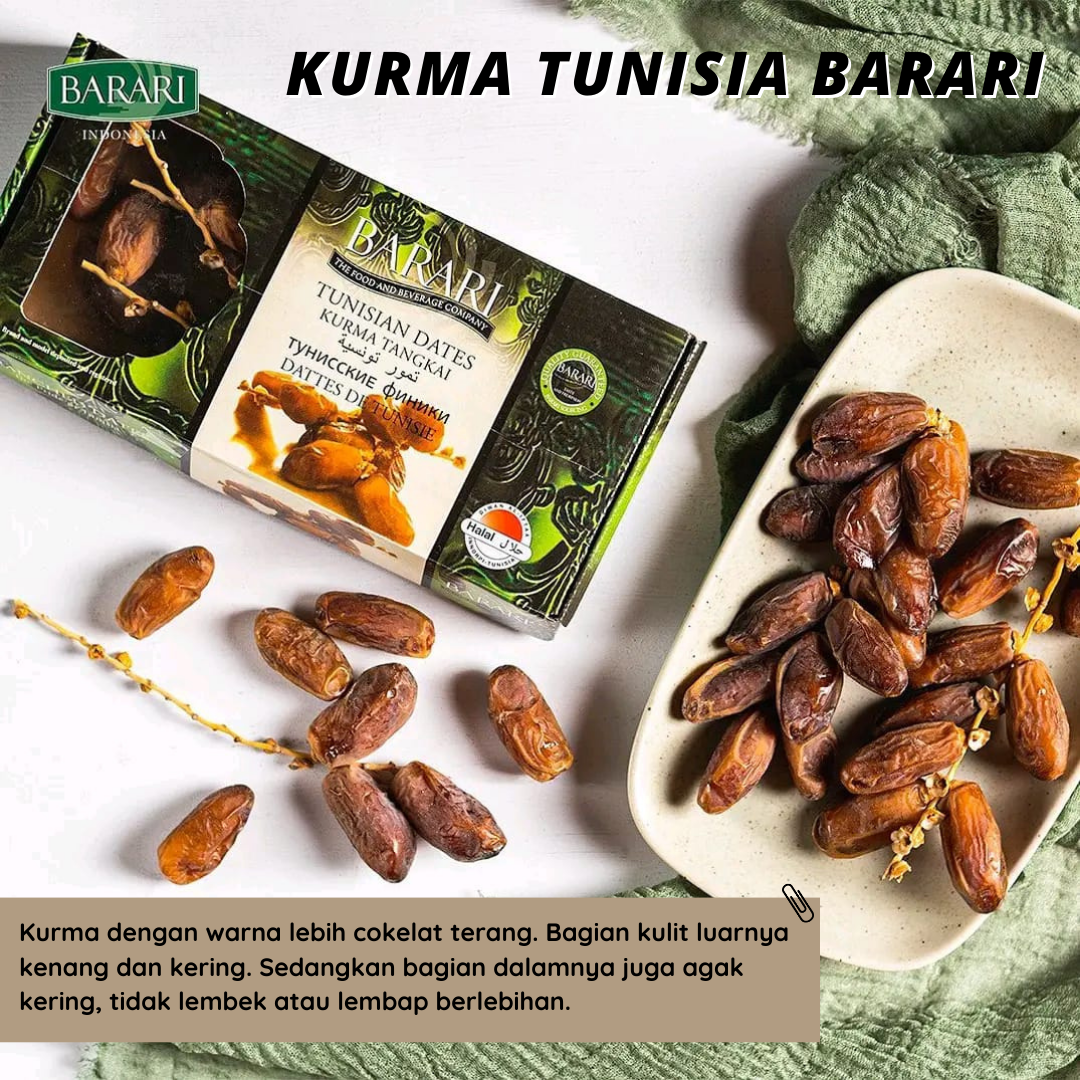 

Kurma Premium | Kurma Tunisia Barari 500gr - El Ashfaa Boutique