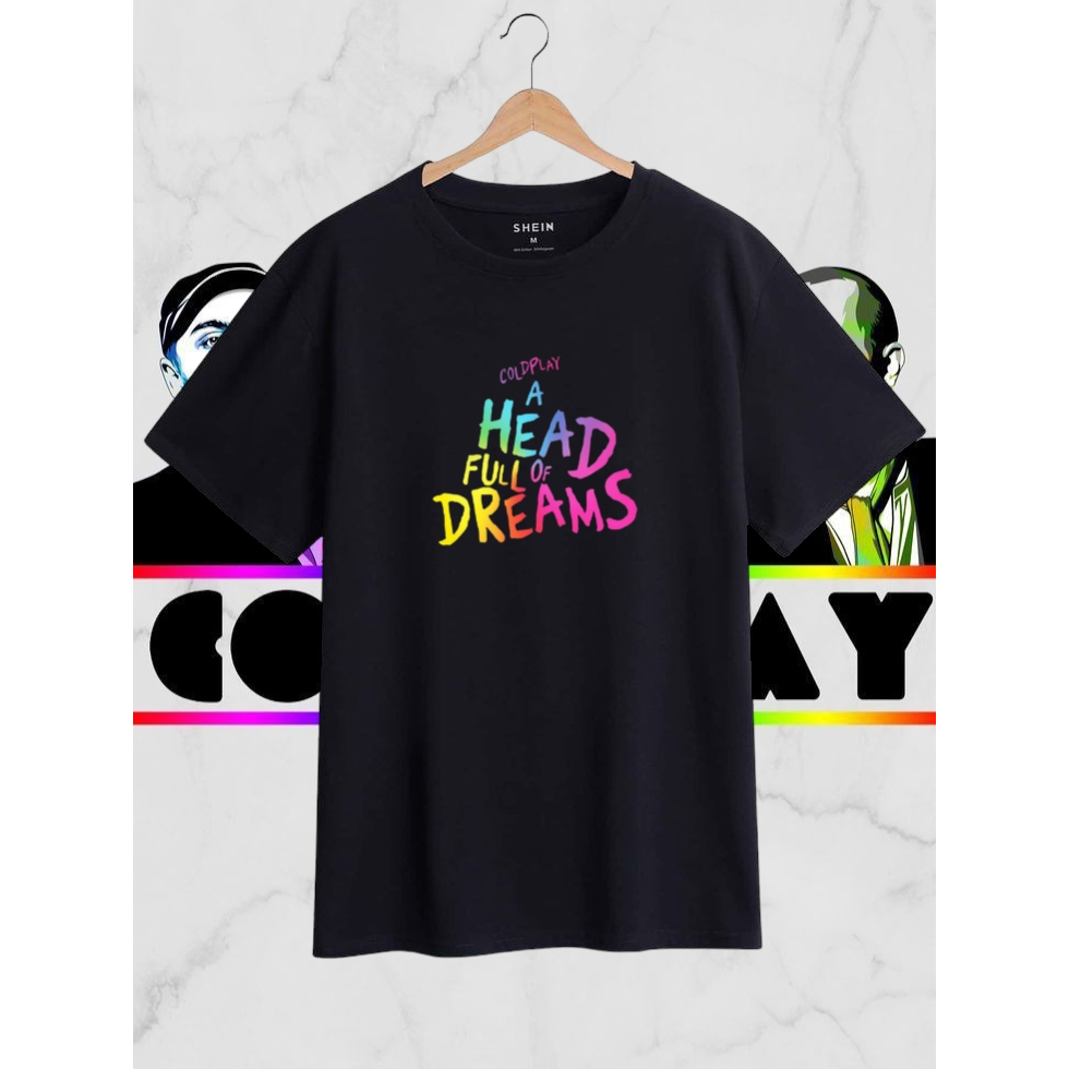 (GROSIR) Kaos ColdPlay Polos Lengan Pendek Unisex / ColdPlay World Tour  / Baju ColdPlay / Kaos Band