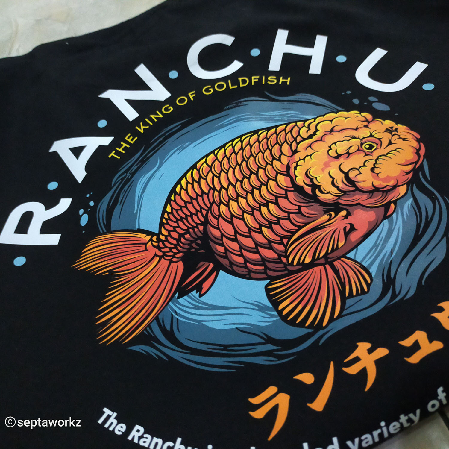 KAOS IKAN RANCHU NEW DESAIN/KAOS IKAN HIAS LOVERS/KAOS PENGHOBI IKAN HIAS