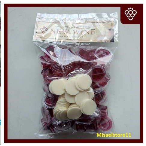 

Anggur Perjamuan Kudus Cup + Hosti isi 25 , 50 dan 100 pcs