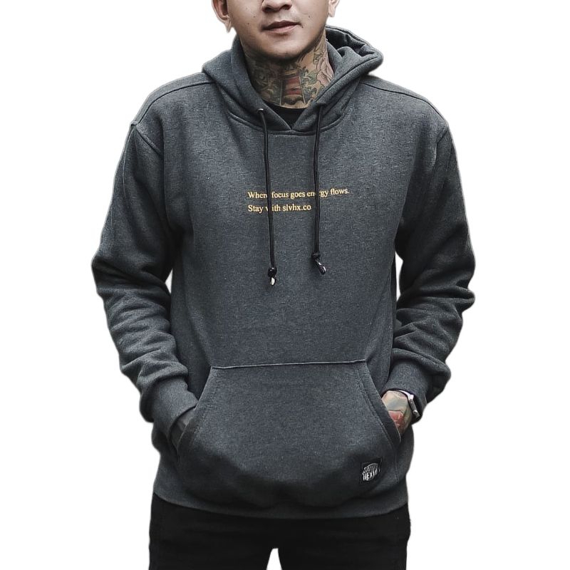 Sweater Hoodie Pria Wanita Distro Kachios Bahan Cotton Flecce Sedia Big Size Jaket distro switer dis