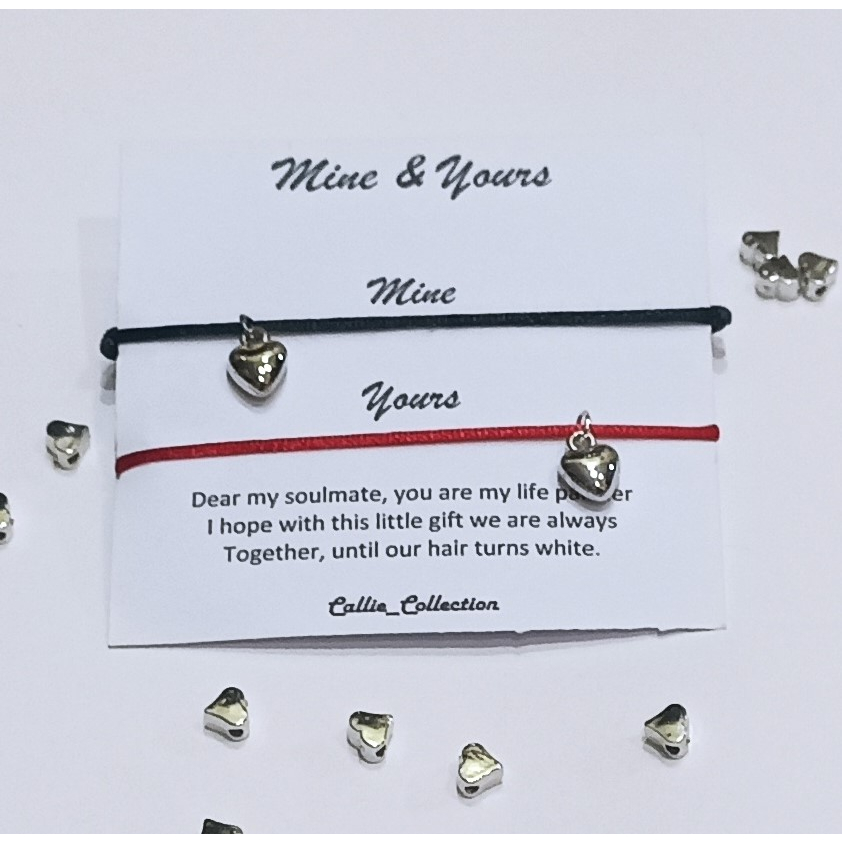 Gelang couple korea love bestie/ gelang love couple/ gelang simpel/ gelang bestie/ gelang kekinian