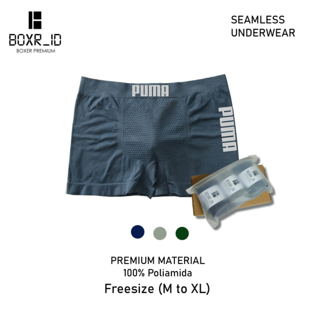 Celana Dalam Pria Boxer 3 PCS Rajut Premium Kesehatan