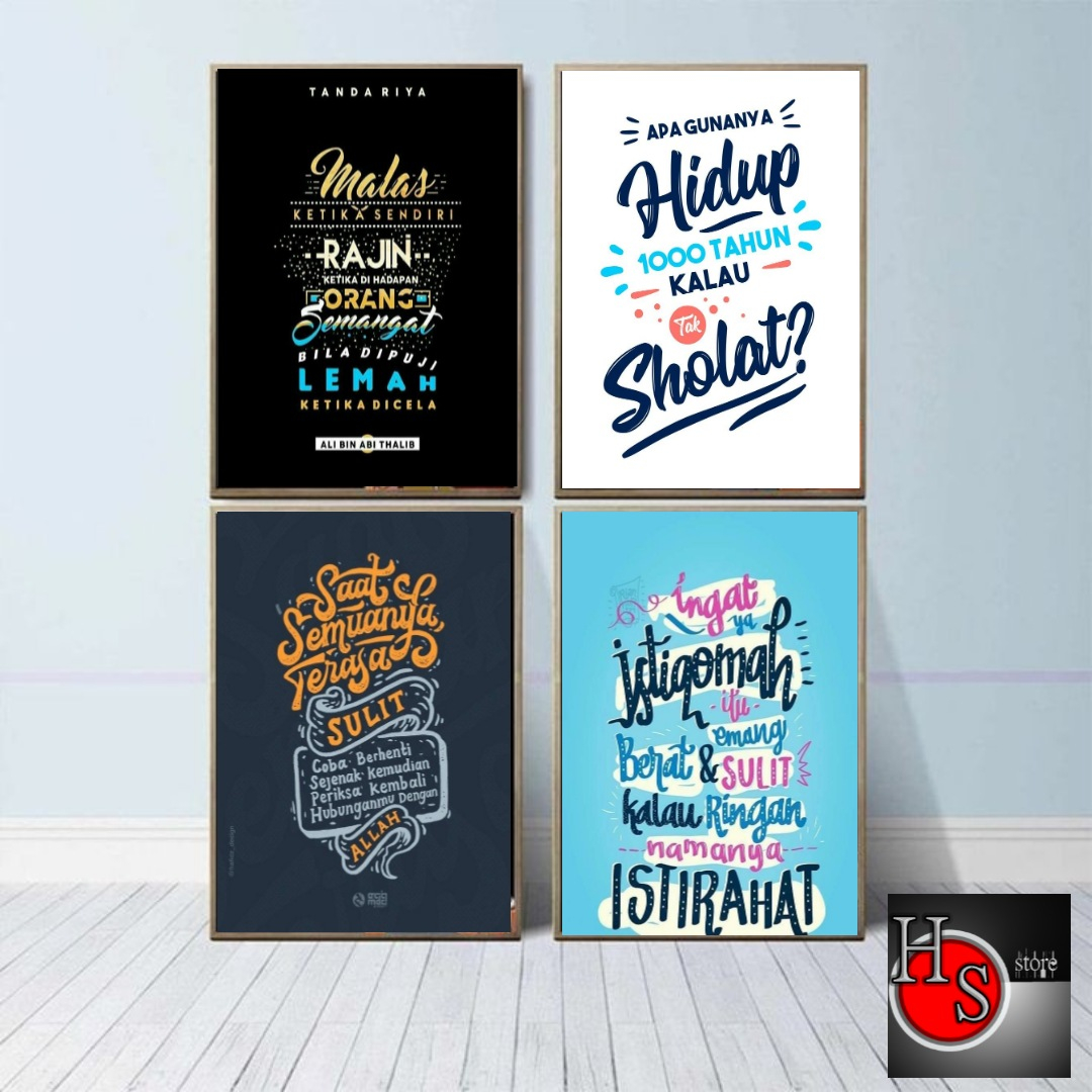 Hiasan diding walldecor ruang tamu kamar tidur cowok cewek aeshetic keren dekorasi poster kayu tempe