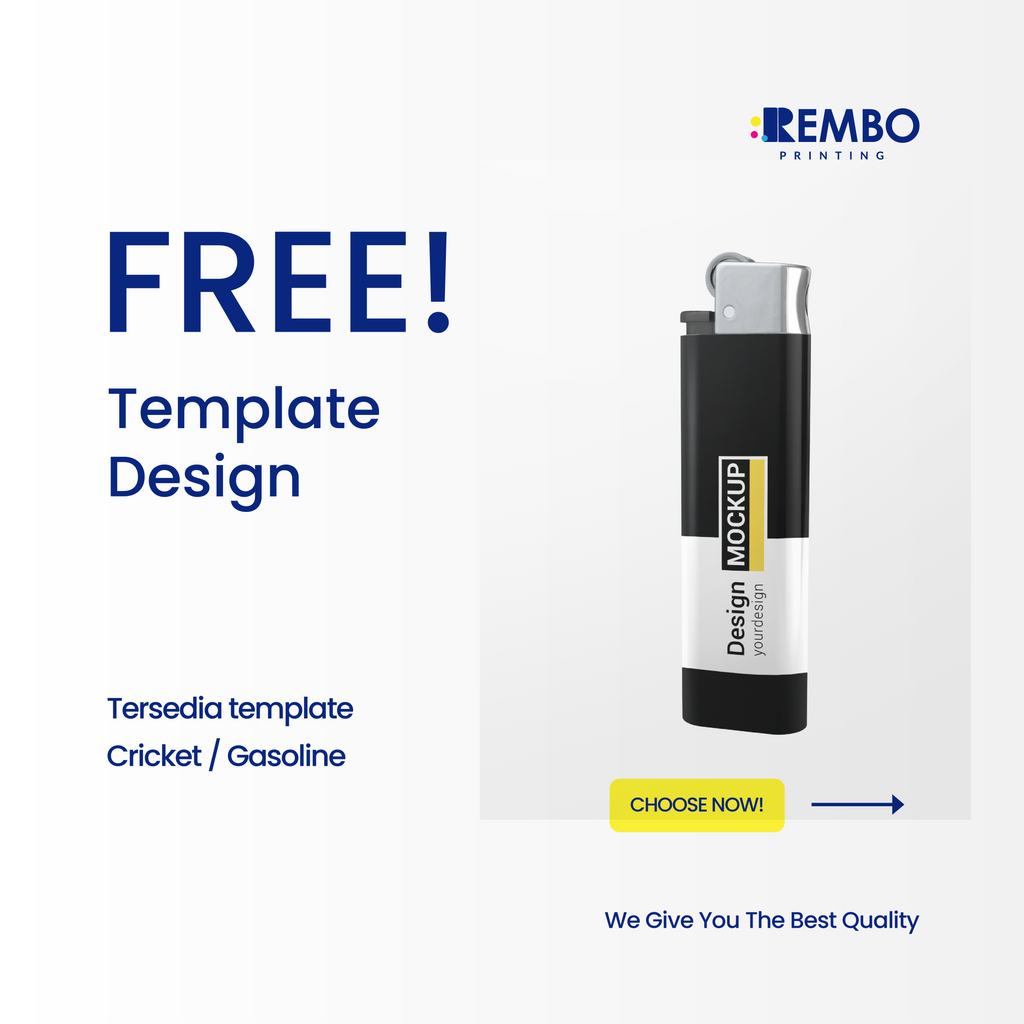 Korek Cricket Mancis Custom (Gambar Bebas, Tidak Ada Minimal Order)