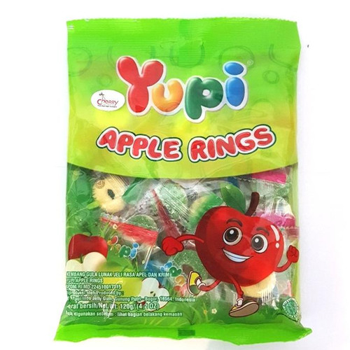 YUPI FUN GUM 120gr/YUPI APPLE RINGS 108gr