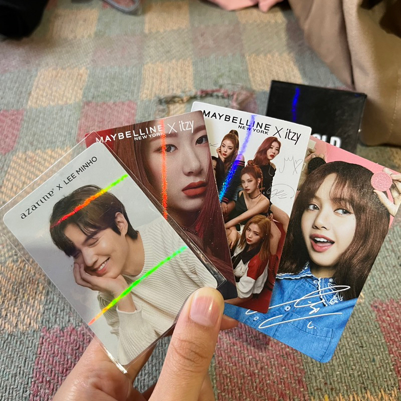 official photocard pc kpop photo card blackpink x oreo x lisa photocard lee min ho x azarine photoca