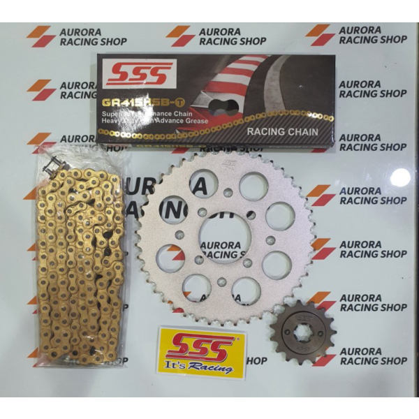 {Sparepart} Gear Set SSS 415 Satria FU Lama / Barong / Face Lift  Rantai Hsbt - 13 35 Limited