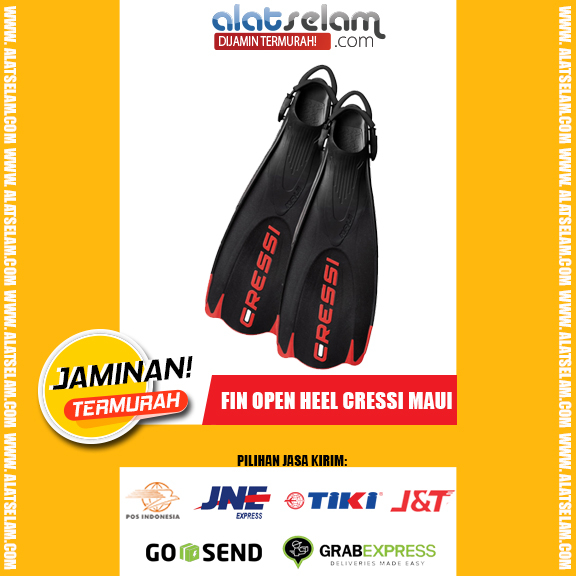 Fin Open Heel Cressi Maui / Kaki katak Snorkling Diving / Fin Cressi Snorkling Scuba /Alatselam.com