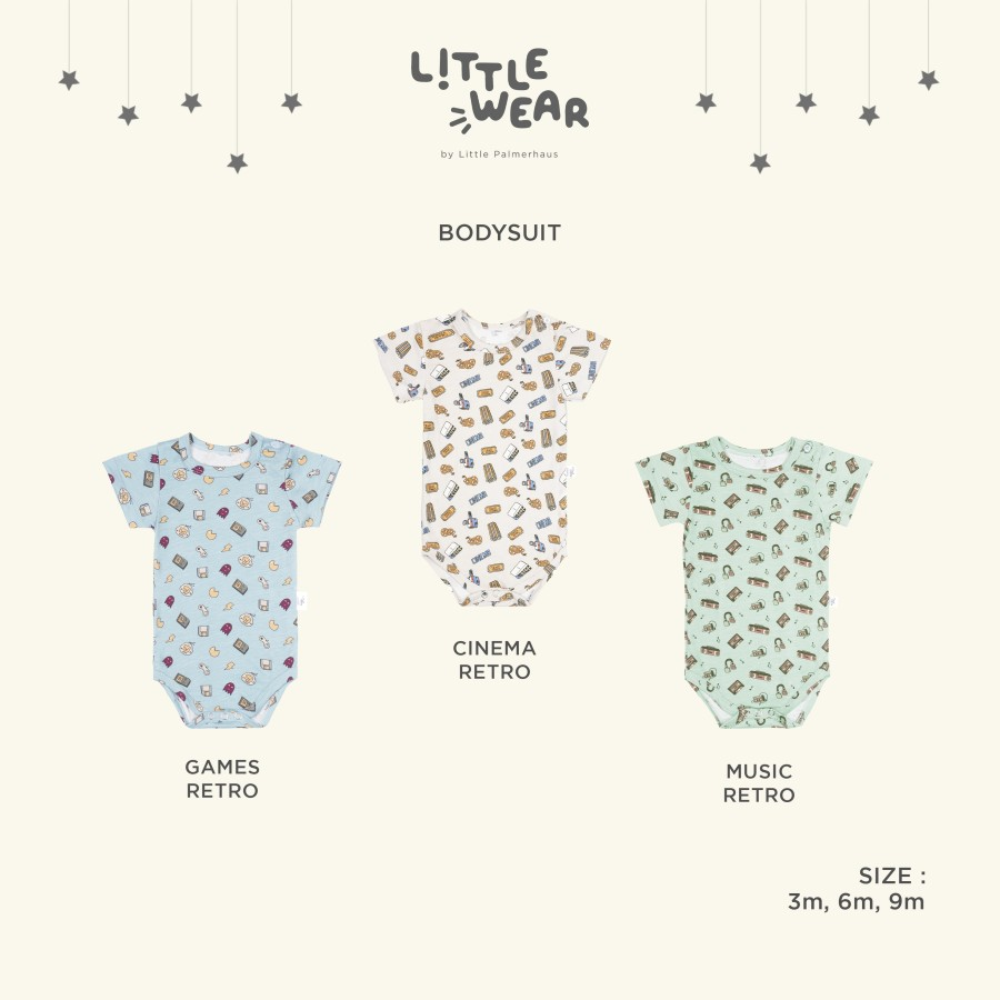 [TOMS] LITTLE PALMERHAUS (1pcs) LITTLE WEAR Bodysuit Roundneck / Jumper Bayi