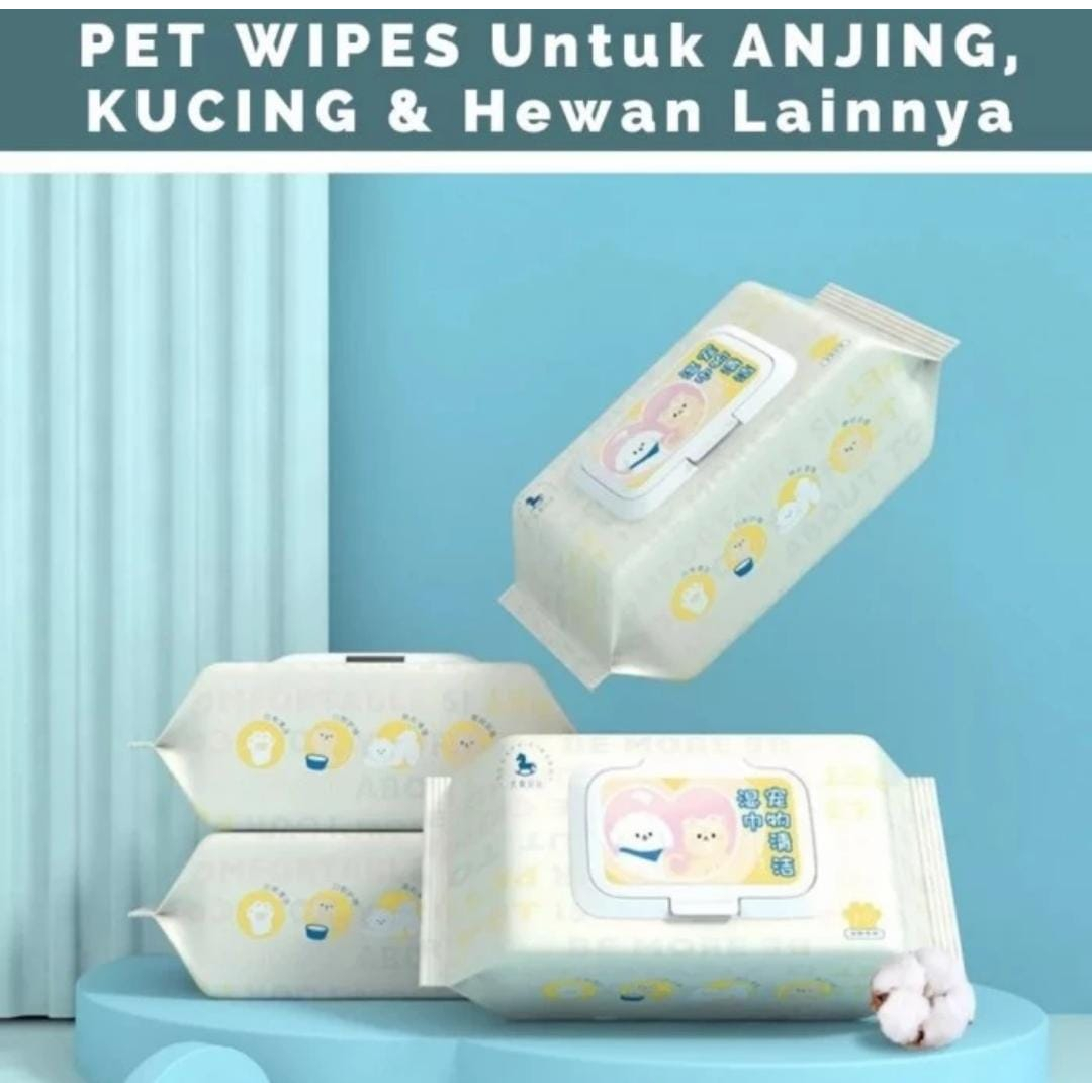 Borammy Pet Wipes - Tissue Basah Hewan Anjing Kucing