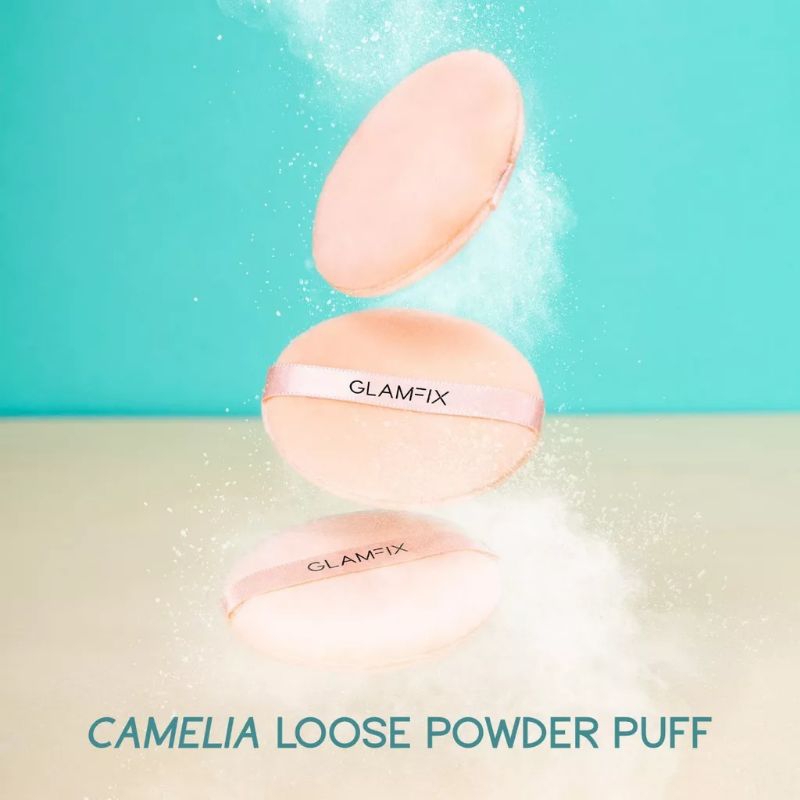 GLAMFIX Camelia Loose Powder Puff | Spons Bedak Tabur