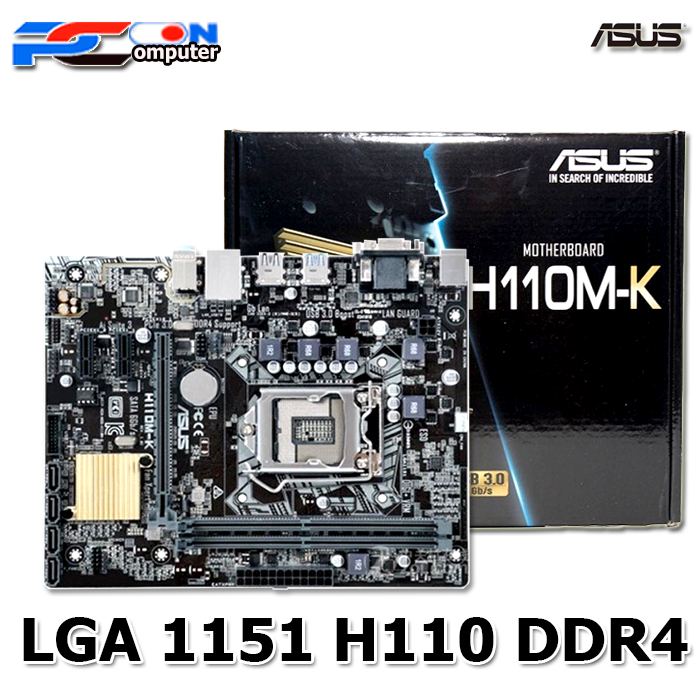 Mobo Motherboard Mainboard H110 ASUS NEW LGA 1151 DDR4 ONBOARD