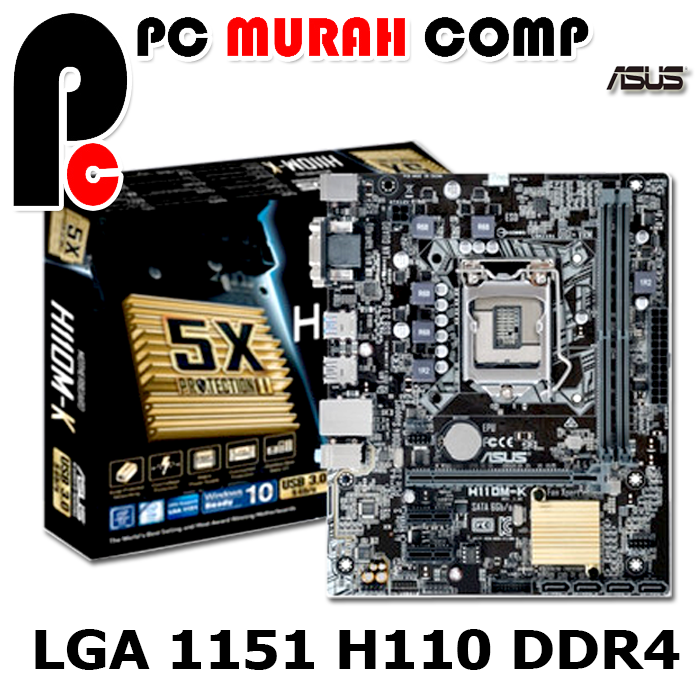 Motherboard Mainboard H110 LGA 1151 DDR4 ASUS NEW