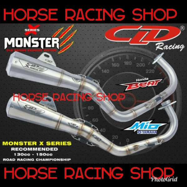 {Sparepart} KNALPOT CLD BEAT SCOOPY MIO FINO NOUVO TYPE MONSTER X SERIES - genio/beat 2020 Diskon