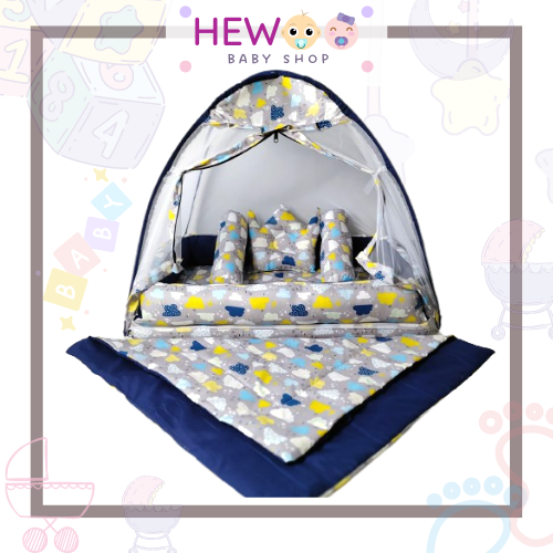 KASUR BAYI SET KELAMBU BEDCOVER KUALITAS BAHAN PREMIUM BERMOTIF TERBARU