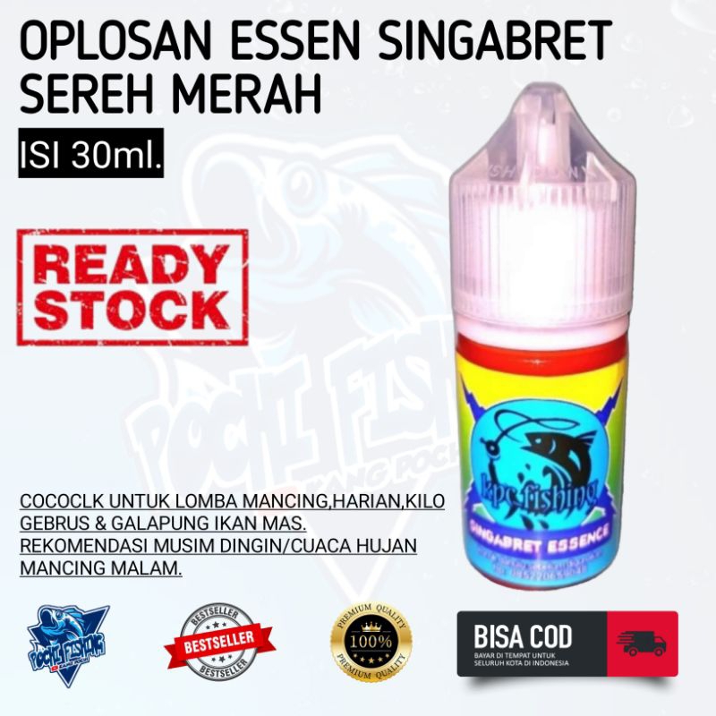Oplosan Essen sereh merah Essen singabret isi 30ml. Essen ikan mas