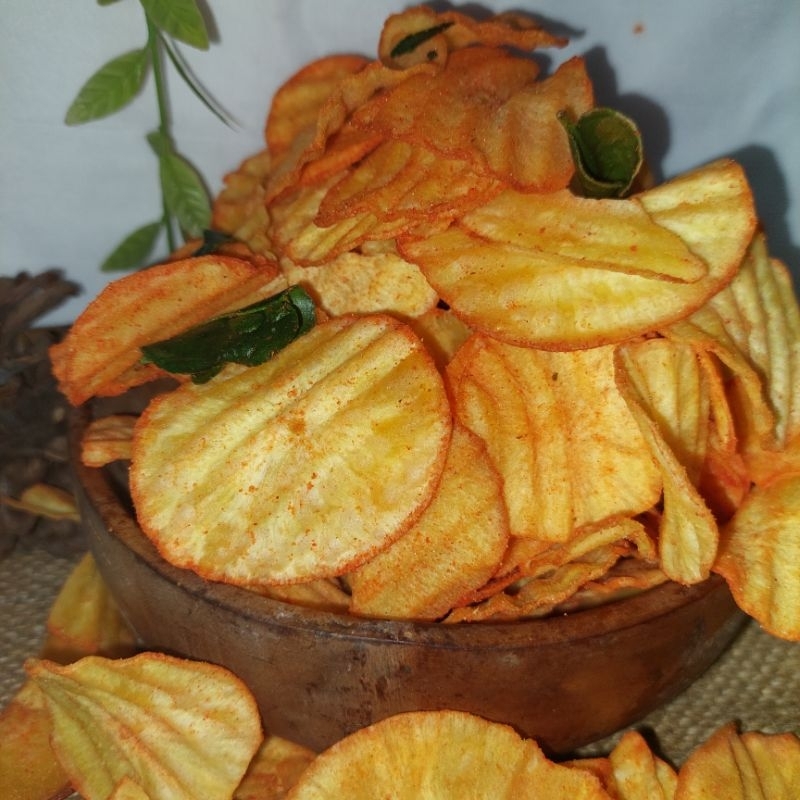 

250gram KRIPKK SINGKONG BALADO JERUK BU SLAMET
