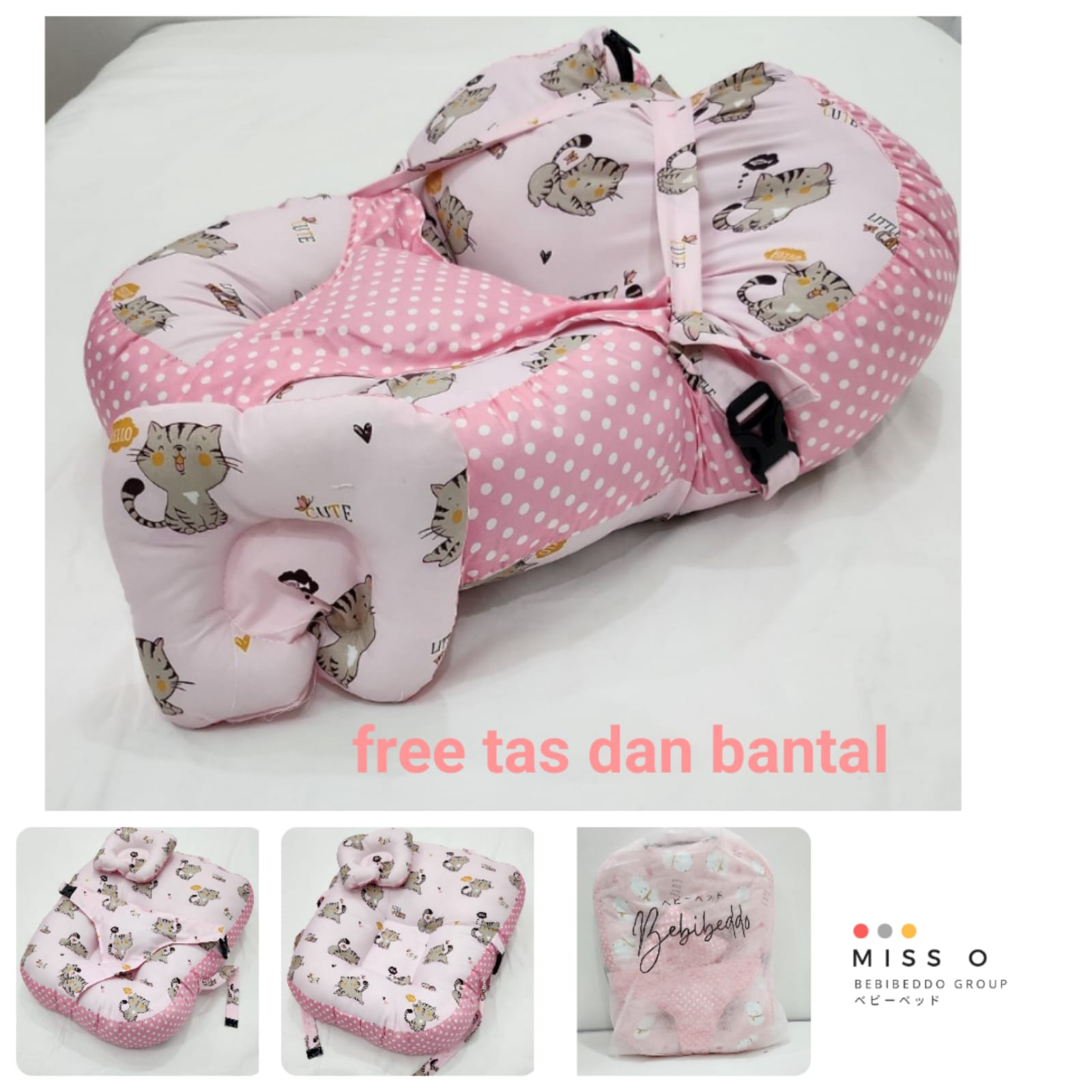 [FREE PACKING TAS SERUT] Sofa Bayi  Duduk Jumbo Multifungsi Kasur bayi Dengan Gesper Sabuk Pengaman Free Bantal Peyang Baby / Kasur Bayi