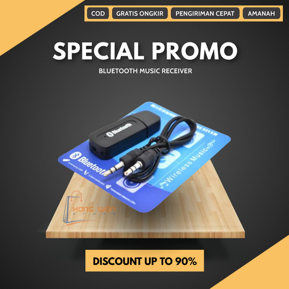 USB Music Bluetooth Receiver Untuk Salon Aktif Dan Tape Mobil