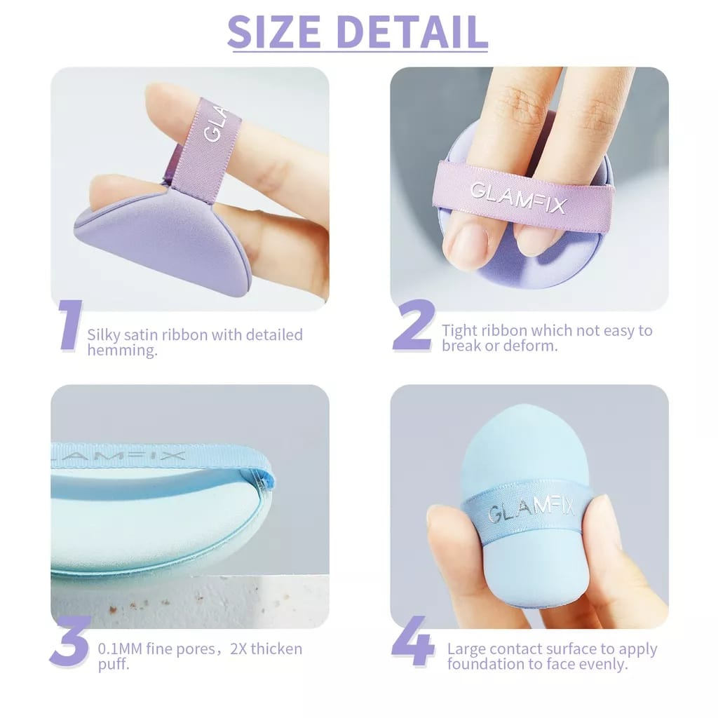 Glamfix Flawless Aircushion Puff Isi 2pcs