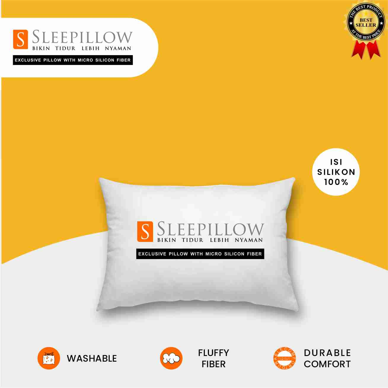bantal tidur | bantal silikon | bantal murah