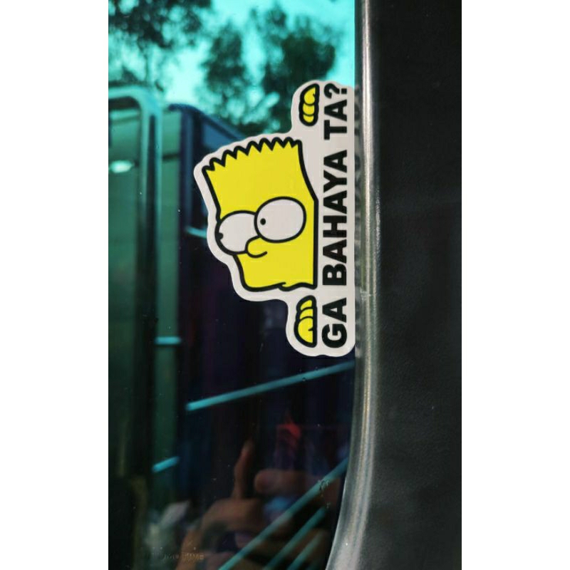 

stiker print&cut GA BAHAYA TA the simpson, stiker viral!