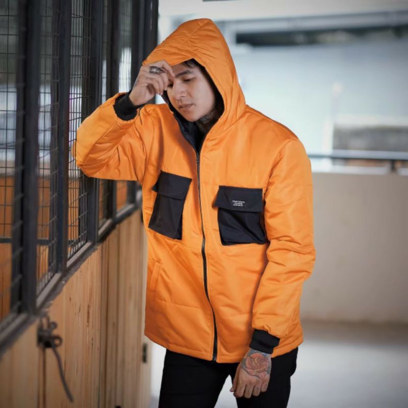 JACKET PUFFER BULU ANGSA WOLVPACK WORLDWIDE