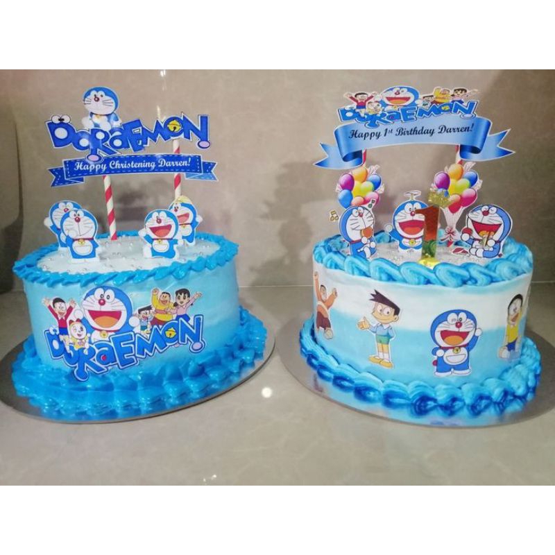 Topper Cake karakter doraemon / topper kue ulang tahun