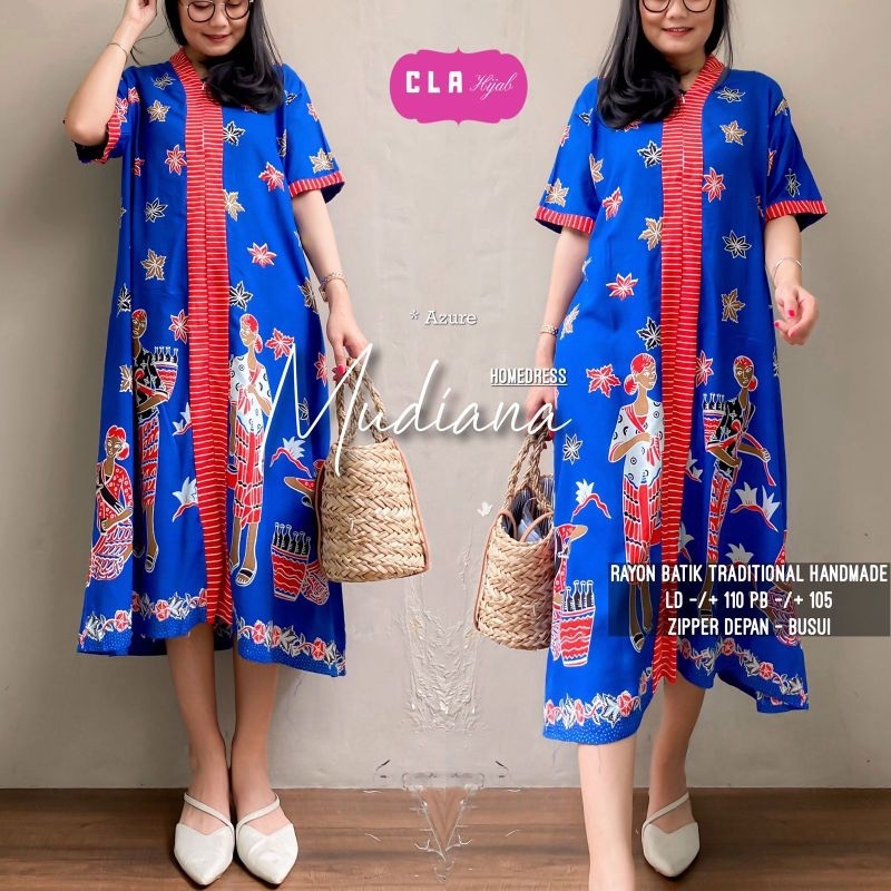 baju tidur daster payung list midi jamu gendong #3 Classic Santai ergonomis bahan rayon