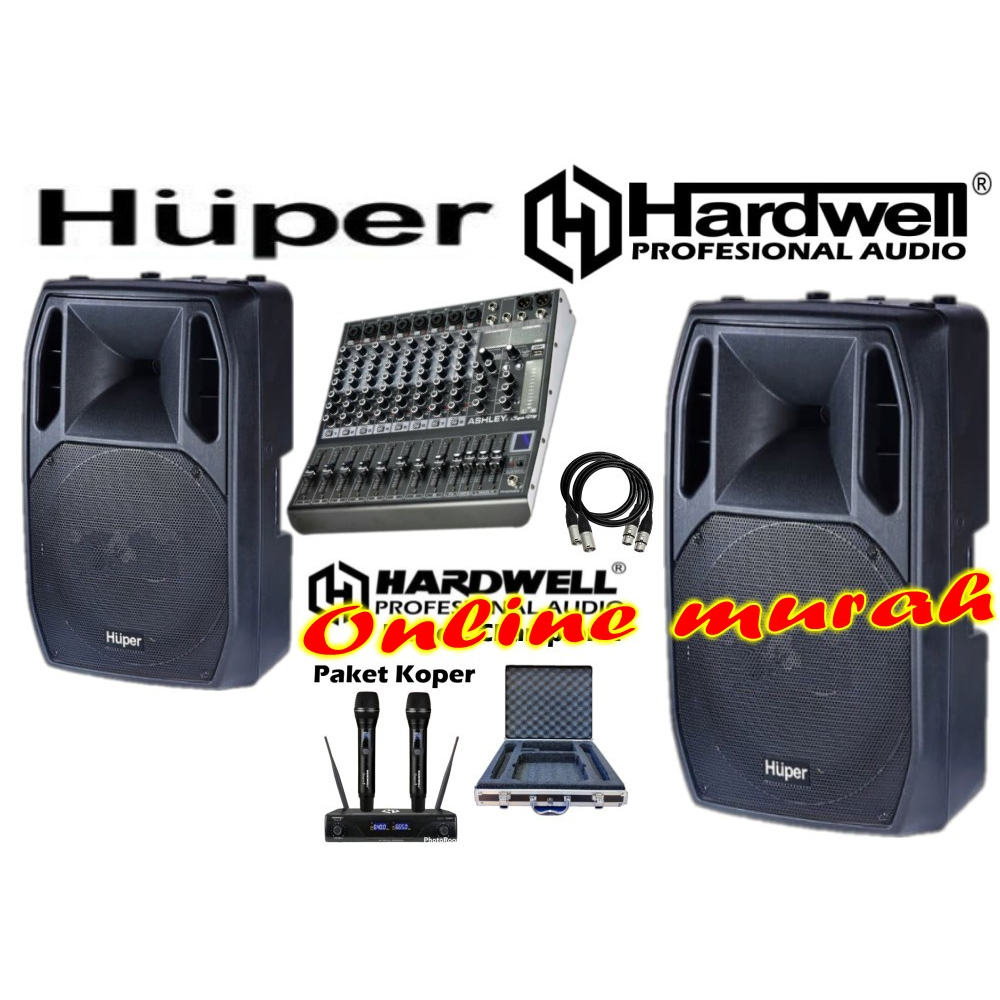 paket sound indoor outdoor huper ak15a 15 inch original