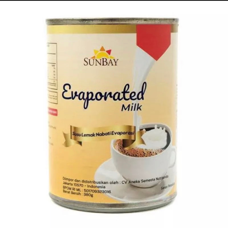 

Sunbay Evaporated Milk 480gr - KARTONAN KARGO