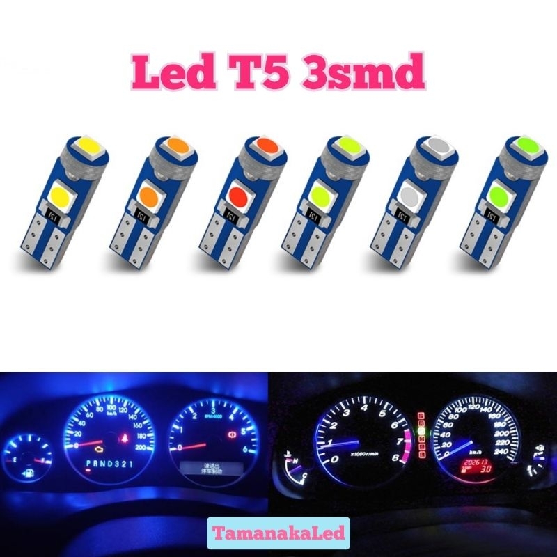 Lampu speedometer Led T5 dashboard indikator ac panel