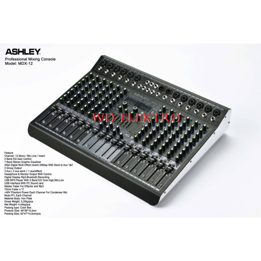 MIXER ASHLEY MDX12 MDX 12