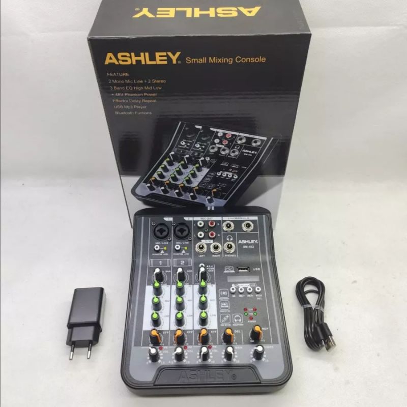 Mixer Ashley SM 402 SM402  Bluetooth USB Soundcard original Ashley