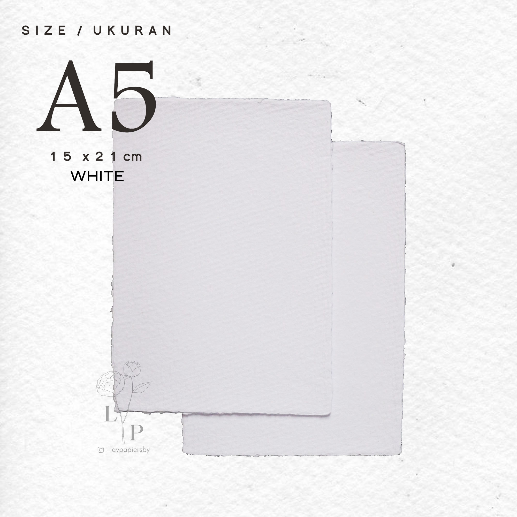 

BEST SELLER!!! Handmade Paper / Kertas Daur Ulang - White