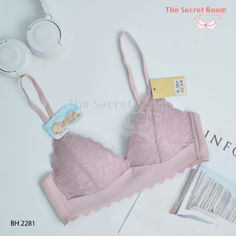 TALLY BRA BH BABY SKIN 2281 I CUP B I BUSA TIPIS I TANPA KAWAT I KAIT 3 I SIZE 34 - 38